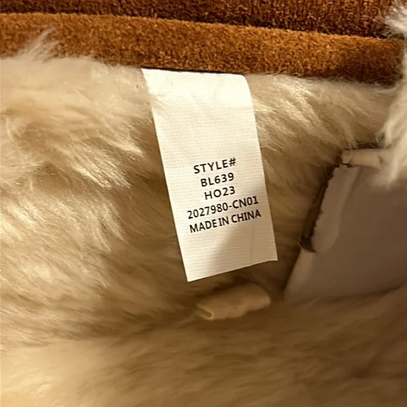 Men’s j crew faux fur lined moccasin slippers- BNWT - Picture 4 of 7